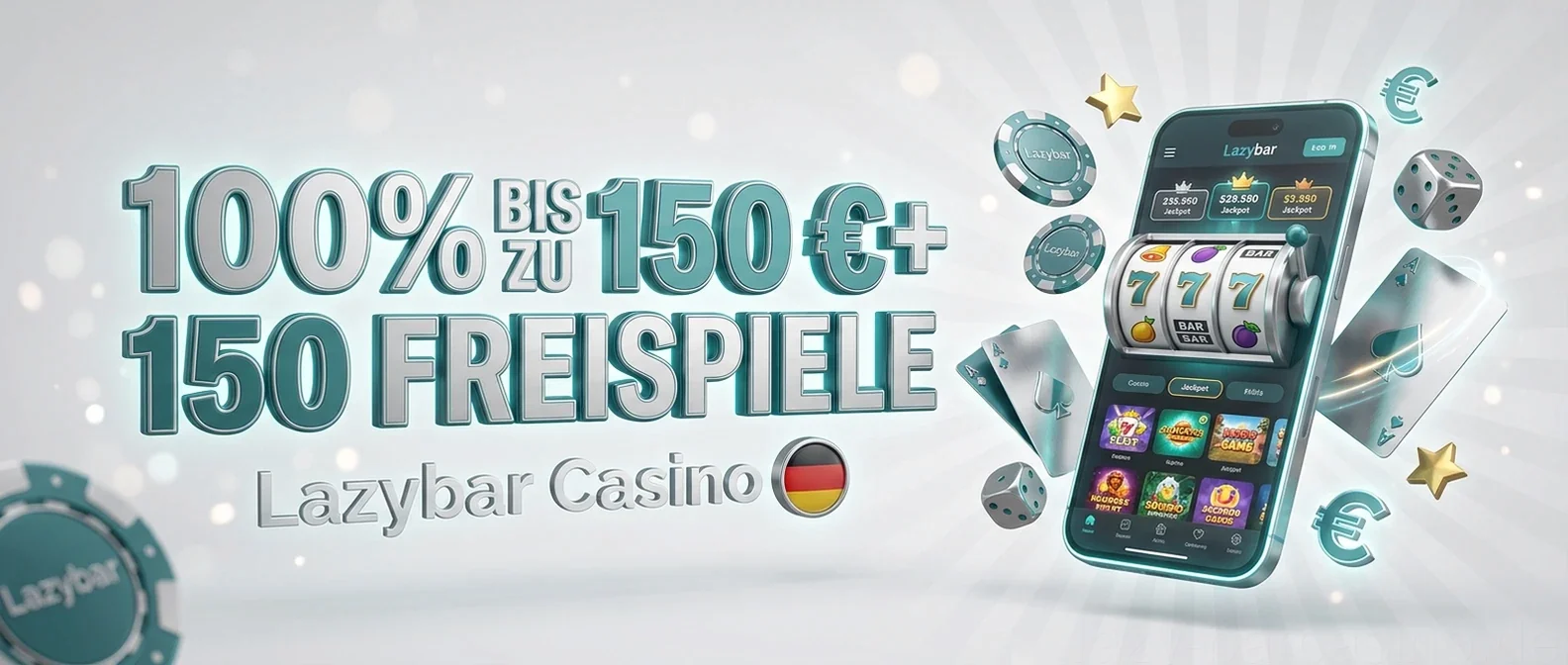 100% BIS ZU 150 €+ 150 FREISPIELE